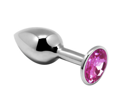 Анальная втулка Alive Mini Metal Butt, розовый кристалл, S
