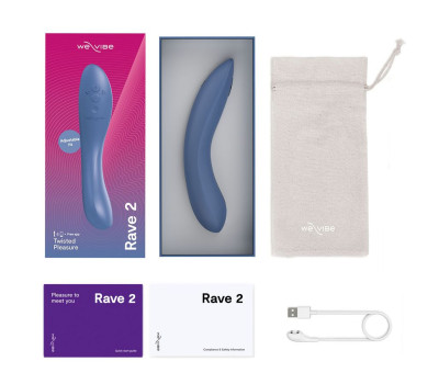 Вибратор для пар We-Vibe Rave 2 голубой