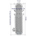 BI 010 / Насадка мужская силиконовая, 14,2 см _ BI-010045C закрытая