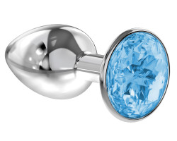 Анальная пробка Diamond Light blue Sparkle Small 4009-04Lola