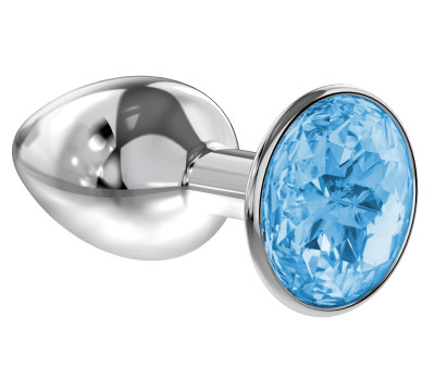 Анальная пробка Diamond Light blue Sparkle Small 4009-04Lola