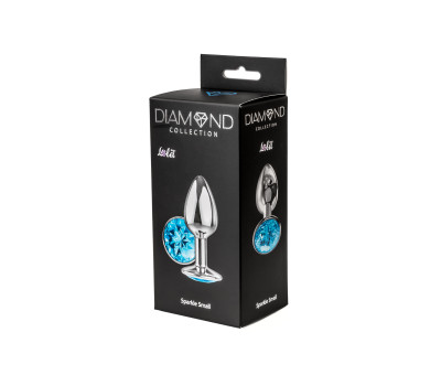 Анальная пробка Diamond Light blue Sparkle Small 4009-04Lola