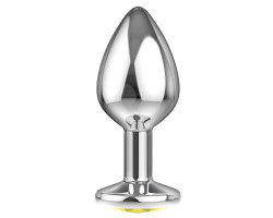 Анальная пробка Diamond Yellow Sparkle Small 4009-02Lola-foto6