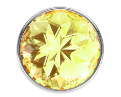 Анальная пробка Diamond Yellow Sparkle Small 4009-02Lola-foto7
