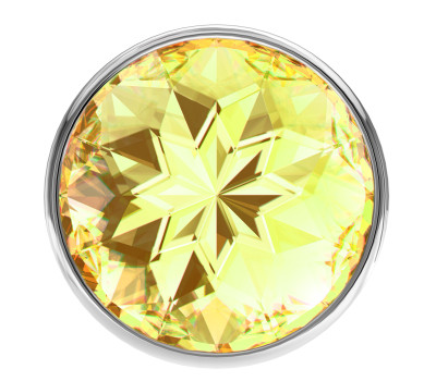 Анальная пробка Diamond Yellow Sparkle Small 4009-02Lola