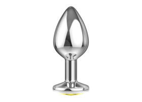Анальная пробка Diamond Yellow Sparkle Small 4009-02Lola-foto3