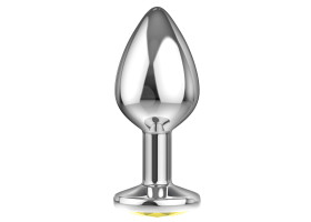 Анальная пробка Diamond Yellow Sparkle Small 4009-02Lola-foto2