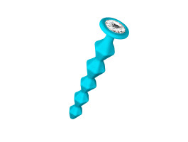 Анальная Цепочка с Кристаллом Emotions Buddy Turquoise 1400-02lola-foto4