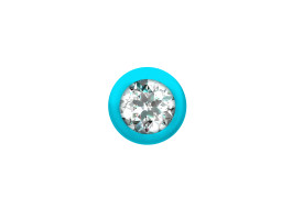 Анальная Цепочка с Кристаллом Emotions Buddy Turquoise 1400-02lola-foto5