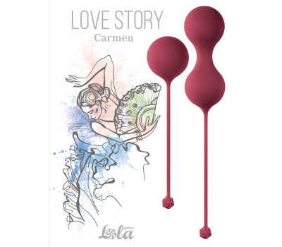 Набор вагинальных шариков Love Story Carmen Wine Red 3011-02lola Набор вагинальных шариков Love Story Carmen Wine Red 3011-02lola