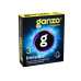 ПРЕЗЕРВАТИВЫ GANZO INVISIBLE №3 BLACK EDITION (гладкие супертонкие с доп. смазкой), 3 шт. в упак.