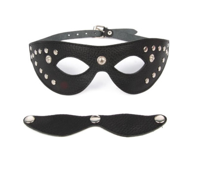 МАСКА кожа, цвет чёрный арт. NTB-80352