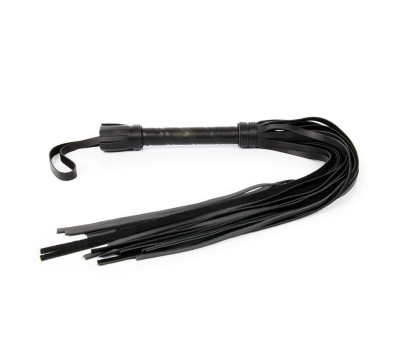 ПЛЕТЬ кожа, L хвоста 490 мм L рукояти 190 мм, цвет чёрный арт. NTB-80360