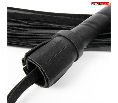 ПЛЕТЬ кожа, L хвоста 490 мм L рукояти 190 мм, цвет чёрный арт. NTB-80360