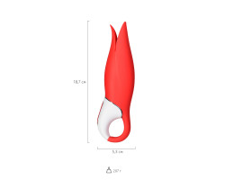 Вибратор  Satisfyer Vibes Power Flower красный аккумулятор USB-foto9