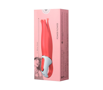 Вибратор  Satisfyer Vibes Power Flower красный аккумулятор USB