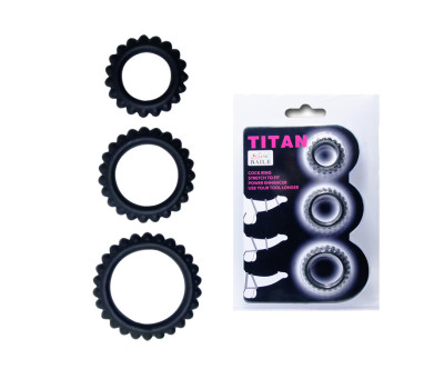 Набор из 3 Эрекционных колец Titan BI-210143