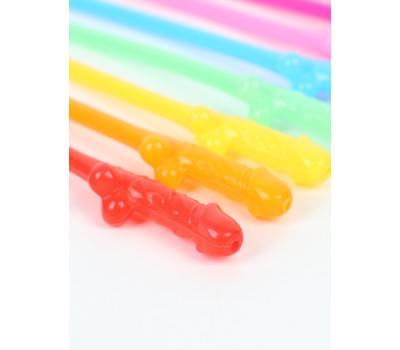 Трубочки для коктейлей 18+ 1 шт., МИКС