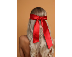 Нежная цельноатласная маска красная (Base) (One Size)-foto2