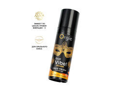 Съедобный гель с эффектом вибрации Orgie DUAL VIBE!, со вкусом коктейля секс на пляже, 15 мл