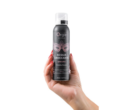 Шипучая пена для массажа Orgie Acqua Croccante Sakura, аромат цветов сакуры, 150 мл