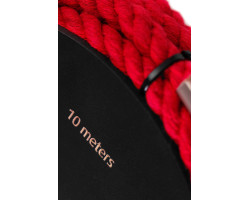 Веревка для шибари Pecado BDSM, на катушке, хлопок, красная, 10 м-foto4