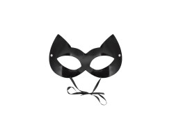 Маска Штучки-дрючки «Кошка», лакированная кожа, черная-foto2