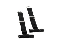 Фиксаторы для рук Anonymo #0702, полиэстер, черно-серебристый, 23 см-foto2