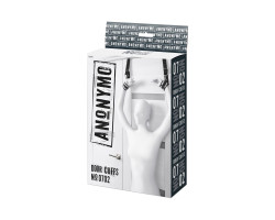 Фиксаторы для рук Anonymo #0702, полиэстер, черно-серебристый, 23 см-foto5