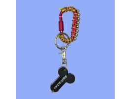 Брелок "I love Desire" в ассортименте с подвесом model-19 (розовый с бусинами)-foto2