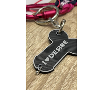 Брелок "I love Desire" в ассортименте с подвесом model-20 (голубой с бусинами) Брелок "I love Desire" в ассортименте с подвесом model-20 (голубой с бусинами)