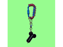 Брелок "I love Desire" в ассортименте с подвесом model-20 (голубой с бусинами)-foto2