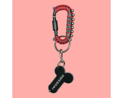 Брелок "I love Desire" в ассортименте с подвесом model-21 (серый с бусинами)-foto2