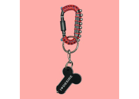 Брелок "I love Desire" в ассортименте с подвесом model-21 (серый с бусинами)-foto2