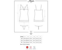 Сорочка и трусики "Miamor" рубиновый S/M рубиновый-foto3