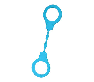 Силиконовые наручники A-Toys by TOYFA Celet, силикон, голубые, 33 см