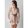 Amoralle Пояс с длинными кистями беж Velvet Collar-belt Nude OS