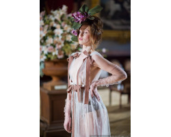 Amoralle Перчатки тюлевые черные Soulful Gloves Black OS-foto2