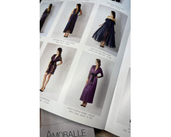 Amoralle Халат фиолетовый S Lace sleeve robe violet -foto2