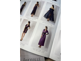 Amoralle Халат фиолетовый S Lace sleeve robe violet -foto2