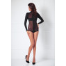 Amoralle Боди с длинным рукаовом и сетчатым шарфом Encouraging Bodysuit размер M