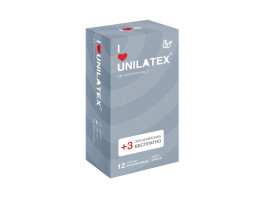 Презервативы Unilatex Ribbed 12+3 шт в подарок 3021Un Презервативы Unilatex Ribbed 12+3 шт в подарок 3021Un
