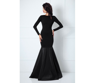 Amoralle Платье черное длинное с открытой спиной Black Hourglass размер S
