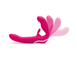 Безремневой страпон Happy Rabbit Strap-on розовый