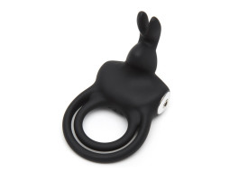 Вибронасадка с кольцом Happy Rabbit Cock Ring черная