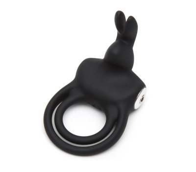 Вибронасадка с кольцом Happy Rabbit Cock Ring черная