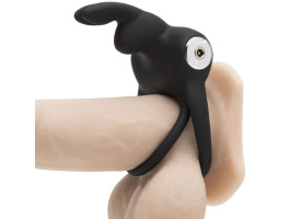 Вибронасадка с кольцом Happy Rabbit Cock Ring черная-foto3