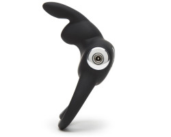 Вибронасадка с кольцом Happy Rabbit Cock Ring черная-foto2