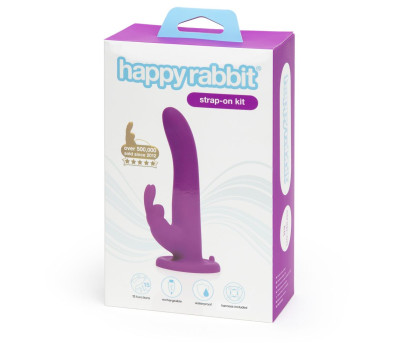 Страпон Happy Rabbit Strap-on Kit фиолетовый