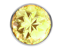 Анальная пробка Diamond Yellow Sparkle Large 4010-02Lola-foto5